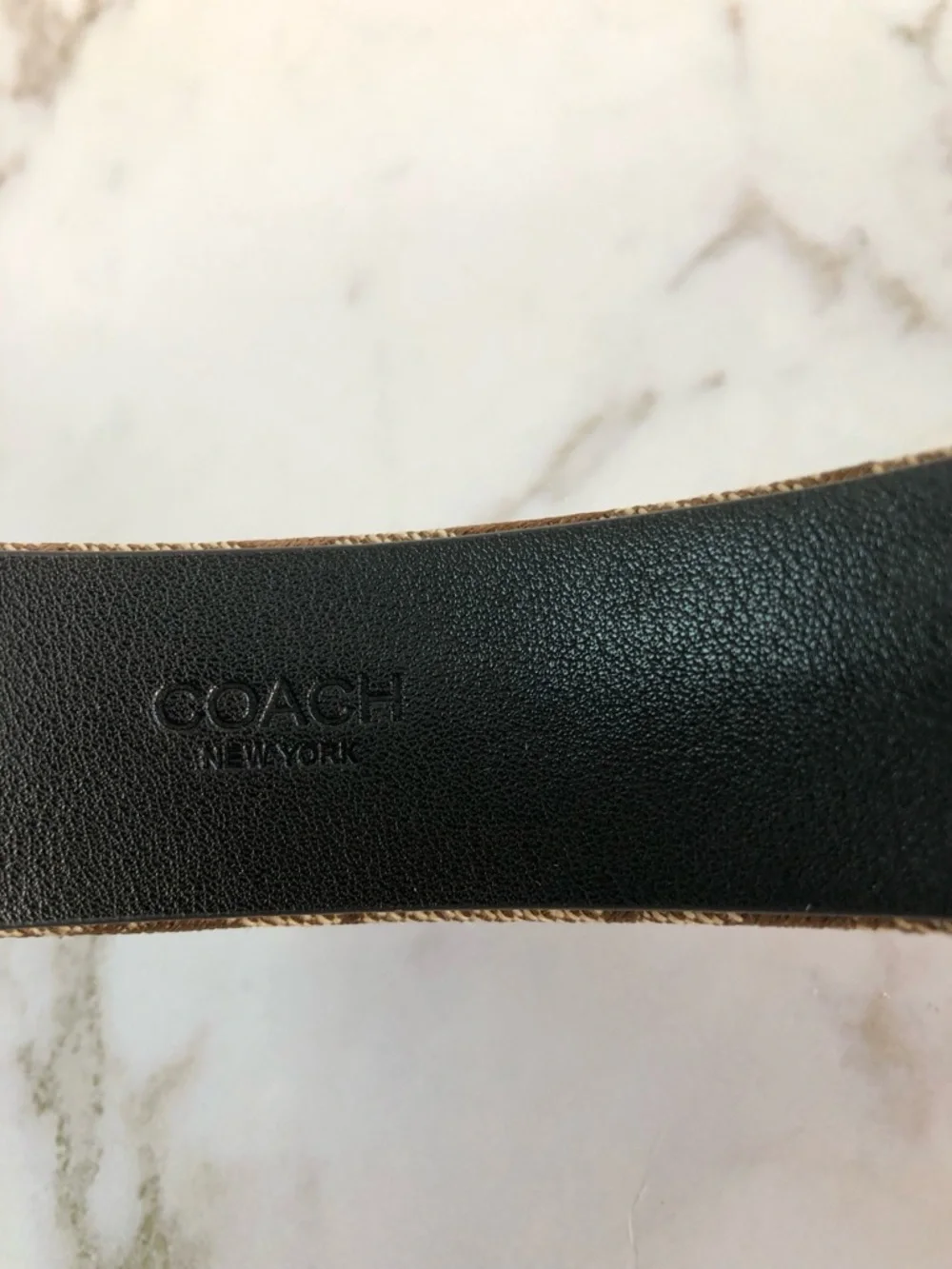 Coach Brown Signature Jacquard Padded Headband - Picture 9 of 10